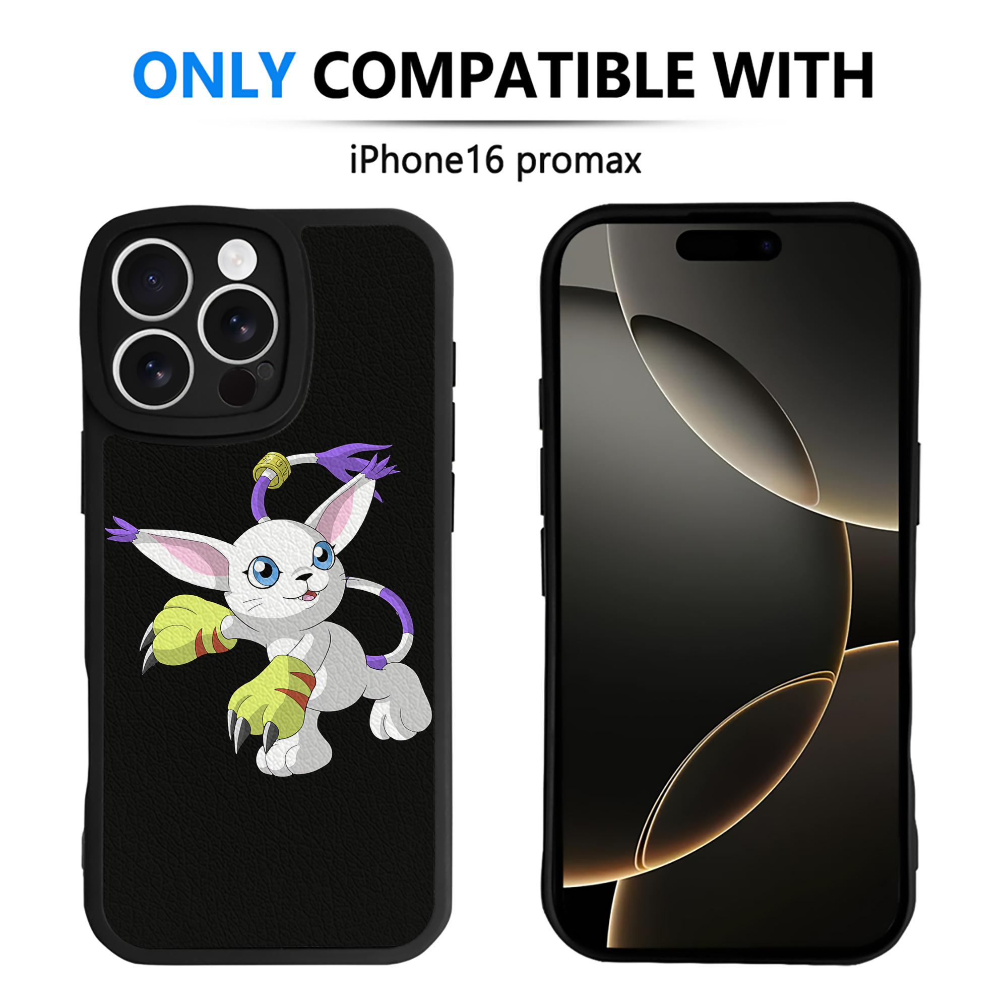 （画像用） Digimon デジタルモンスター/デジモン 【iPhone 16シリーズ対応】シリコンスマホケース（レザー調） 材質：シリコン